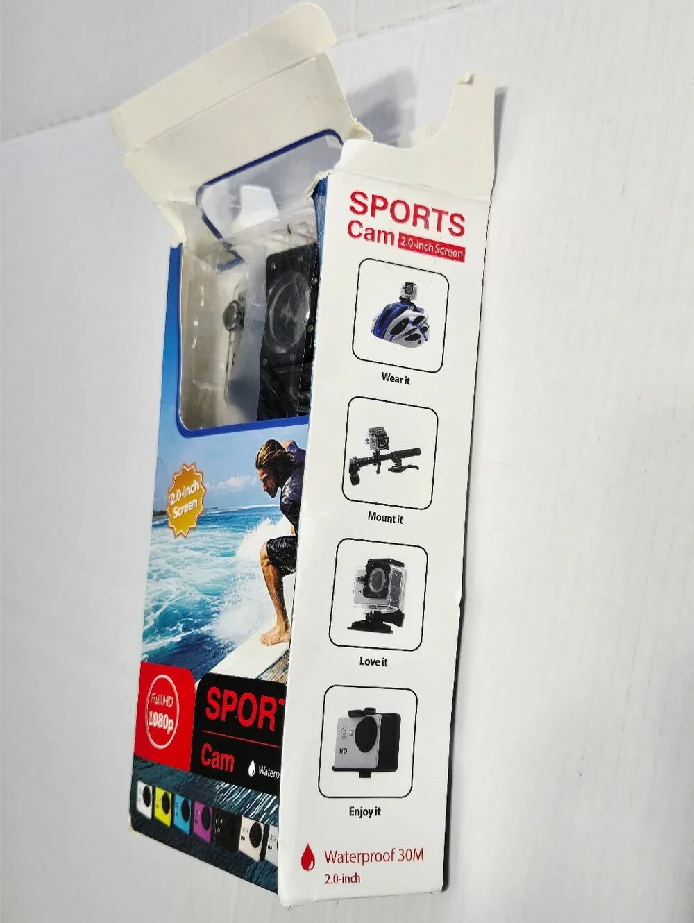 1080P HD Sports Action Camera Waterproof 30M 2